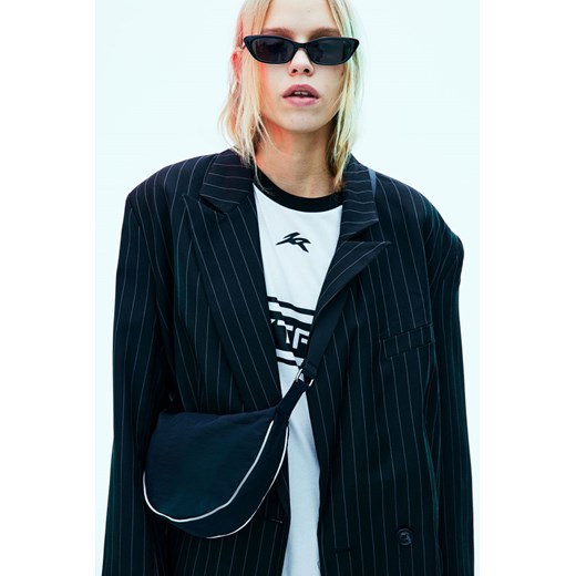 H & M - Nylonowa torebka na ramię - Czarny ze sklepu H&M w kategorii Listonoszki - zdjęcie 169681457
