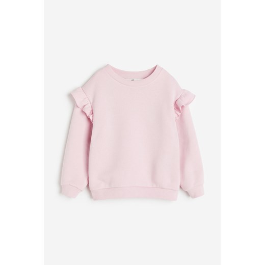 H & M - Bluza z falbankami - Różowy ze sklepu H&M w kategorii Bluzy dziewczęce - zdjęcie 169681547