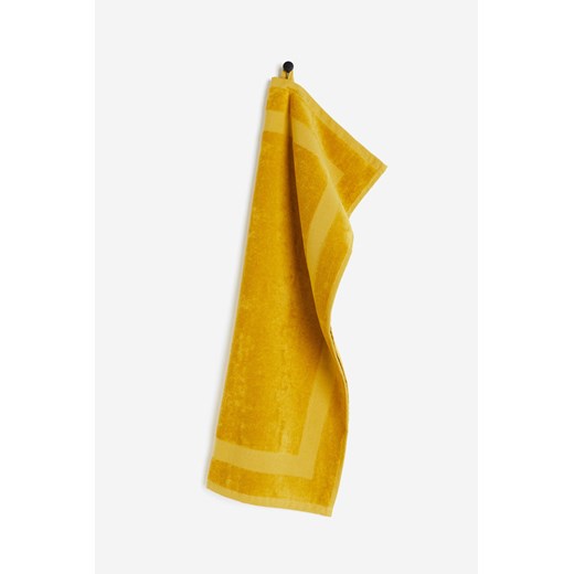 H & M - Welurowy ręcznik do rąk - Żółty ze sklepu H&M w kategorii Ręczniki - zdjęcie 169681627