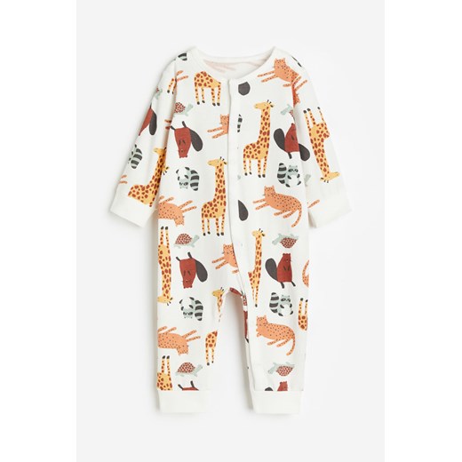 H & M - Wzorzysta piżama - Pomarańczowy ze sklepu H&M w kategorii Pajacyki - zdjęcie 169681639