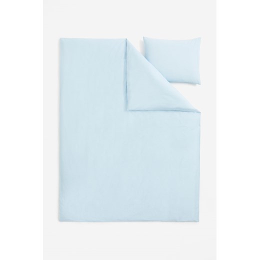 H & M - Komplet bawełnianej pościeli pojedynczej - Niebieski ze sklepu H&M w kategorii Pościele - zdjęcie 169681905