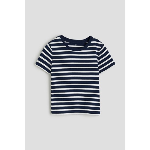 H & M - Bawełniany T-shirt - Niebieski ze sklepu H&M w kategorii T-shirty chłopięce - zdjęcie 169682009