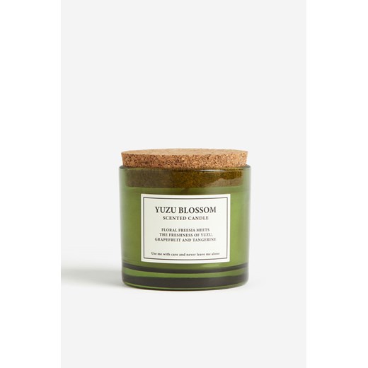 H & M - Świeca zapachowa z pokrywką - Zielony ze sklepu H&M w kategorii Świece i dyfuzory - zdjęcie 169682087