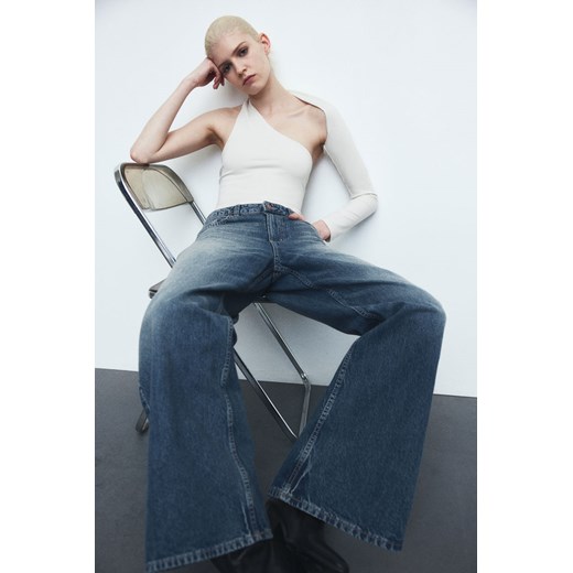 H & M - Baggy Regular Jeans - Niebieski H & M 36 H&M