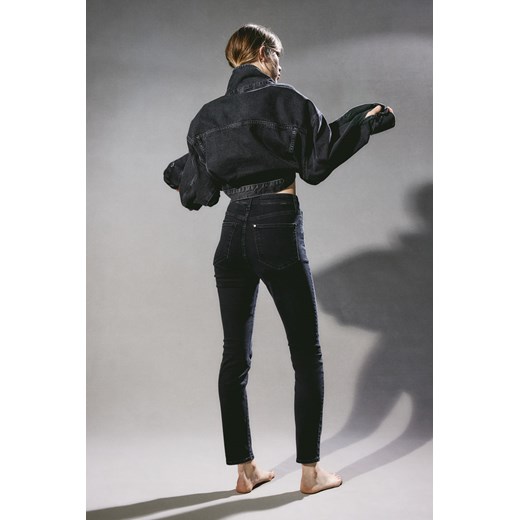 H & M - True To You Skinny Ultra High Ankle Jeans - Czarny ze sklepu H&M w kategorii Jeansy damskie - zdjęcie 169682306