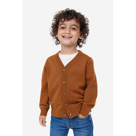 H & M - Kardigan z cienkiej bawełny - Beżowy ze sklepu H&M w kategorii Swetry chłopięce - zdjęcie 169682555