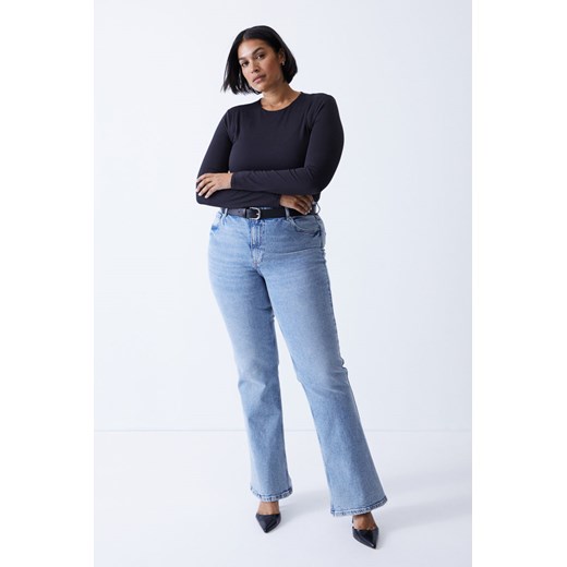 H & M - Bootcut High Jeans - Niebieski ze sklepu H&M w kategorii Jeansy damskie - zdjęcie 169682637