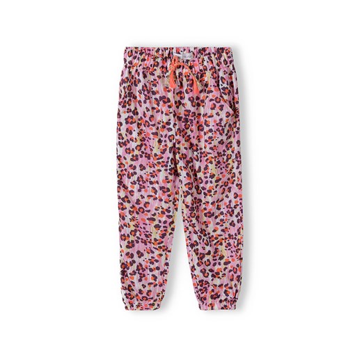 Spodnie alladynki z kolorowym nadrukiem dla dziewczynki Minoti 98/104 promocyjna cena 5.10.15