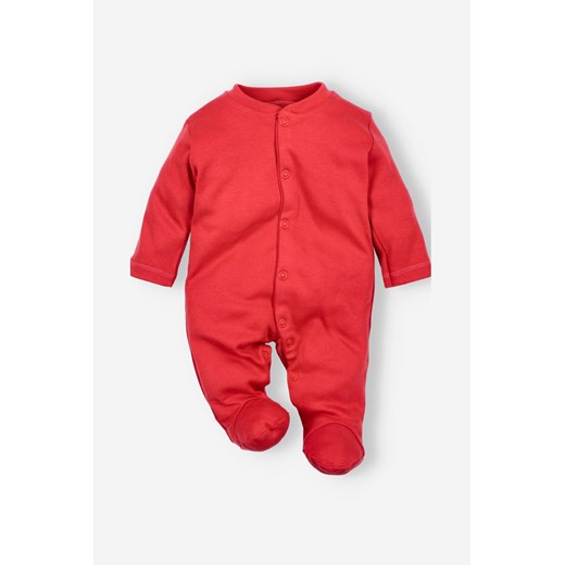 Pajac niemowlęcy z bawełny organicznej dla dziewczynki czerwony ze sklepu 5.10.15 w kategorii Pajacyki - zdjęcie 169684238