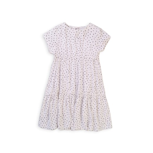 Biała sukienka letnia dla dziewczynki w kropeczki ze sklepu 5.10.15 w kategorii Sukienki dziewczęce - zdjęcie 169684487