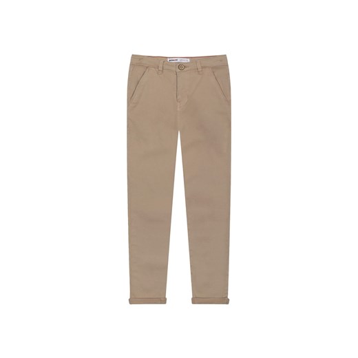 Brązowe spodnie typu chinosy dla chłopca Minoti 122/128 5.10.15