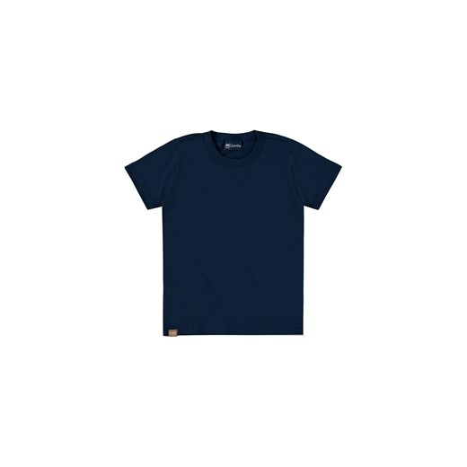 Granatowy bawełniany t-shirt chłopięcy ze sklepu 5.10.15 w kategorii T-shirty chłopięce - zdjęcie 169685087