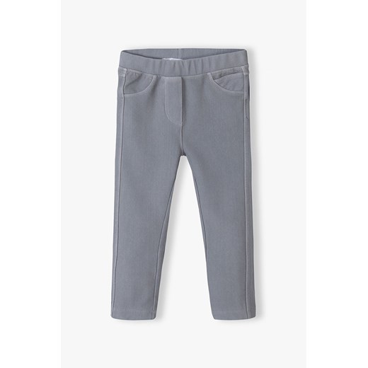 Szare spodnie typu jegginsy niemowlęce ze sklepu 5.10.15 w kategorii Spodnie i półśpiochy - zdjęcie 169685376