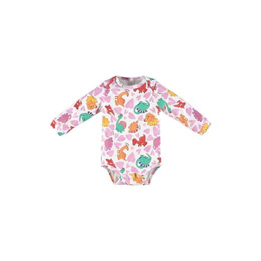 Bawełniane body niemowlęce z nadrukiem z długim rękawem ze sklepu 5.10.15 w kategorii Body niemowlęce - zdjęcie 169685396
