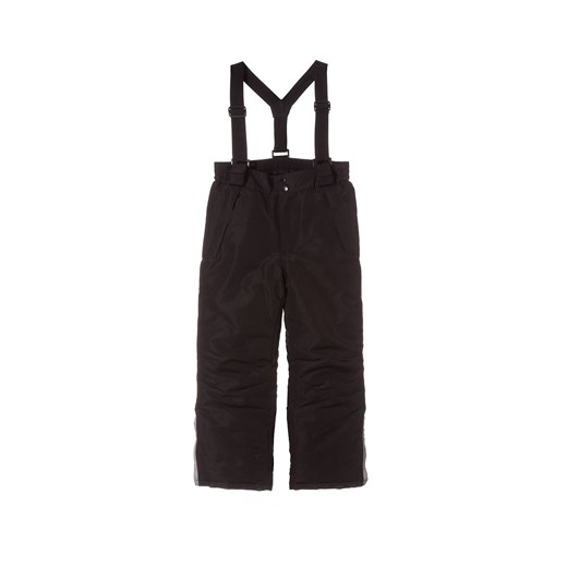 Spodnie narciarskie chłopięce basic- czarne z elementami odblaskowymi ze sklepu 5.10.15 w kategorii Spodnie chłopięce - zdjęcie 169685428
