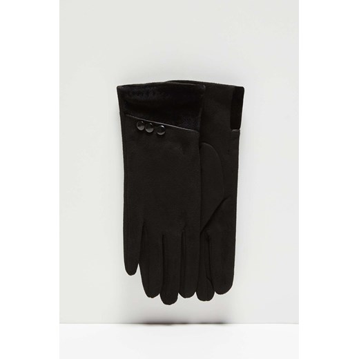 Moodo rękawiczki damskie z ozdobnymi guzikami ze sklepu 5.10.15 w kategorii Rękawiczki damskie - zdjęcie 169686177