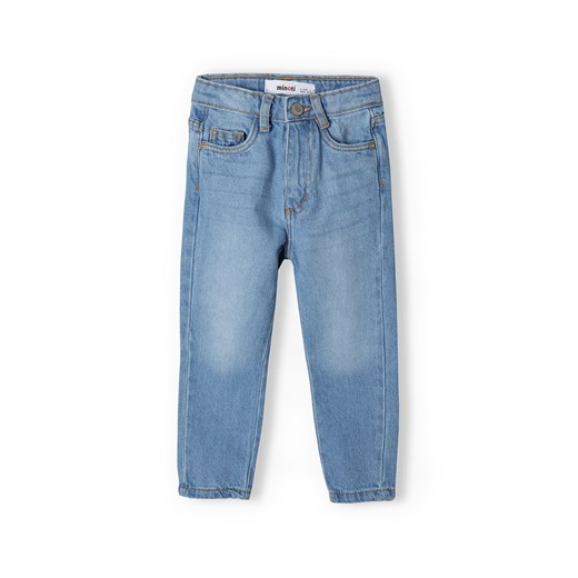 Spodnie jeansowe typu mom jean dla niemowlaka ze sklepu 5.10.15 w kategorii Spodnie i półśpiochy - zdjęcie 169686249