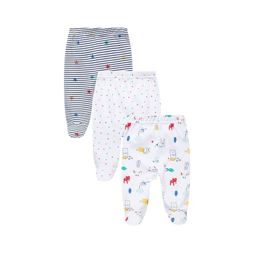 Półśpiochy niemowlęce bawełniane 3-pak ze sklepu 5.10.15 w kategorii Spodnie i półśpiochy - zdjęcie 169686419