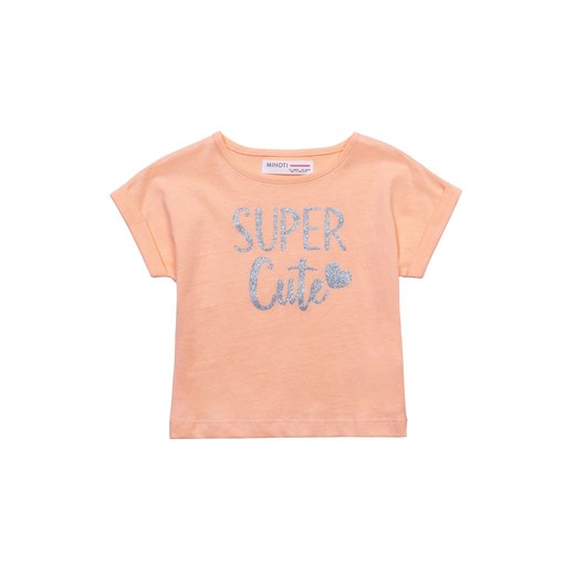 Bawełniany t-shirt pomarańczowy niemowlęcy- Super Cute ze sklepu 5.10.15 w kategorii Koszulki niemowlęce - zdjęcie 169686489