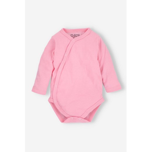 Body kopertowe z bawełny organicznej różowe długi rękaw ze sklepu 5.10.15 w kategorii Body niemowlęce - zdjęcie 169687097