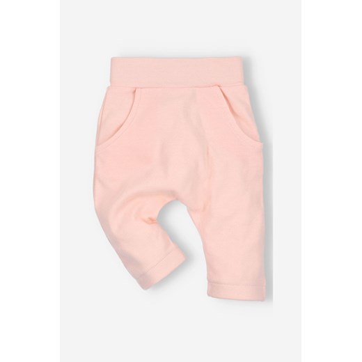 Spodnie niemowlęce z bawełny organicznej dla dziewczynki ze sklepu 5.10.15 w kategorii Spodnie i półśpiochy - zdjęcie 169687256