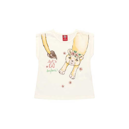 Bawełniant komplet dziewczęcy t-shirt z kotkiem i spodenki Bee Loop 74 5.10.15