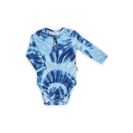 Bawełniane body niemowlęce we wzory niebieskie ze sklepu 5.10.15 w kategorii Body niemowlęce - zdjęcie 169688019