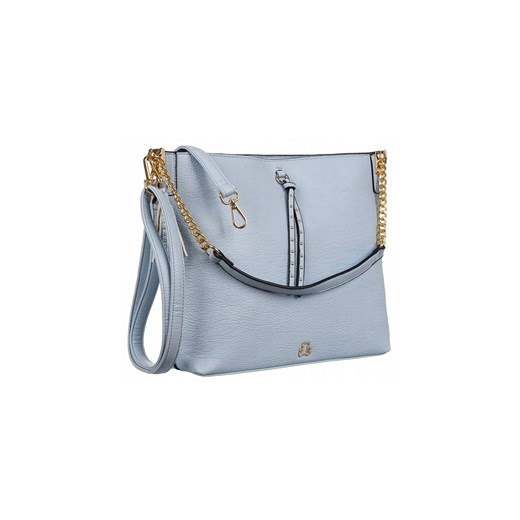 Shopperka damska ze skóry ekologicznej — LuluCastagnette TOURIA CIEL ze sklepu 5.10.15 w kategorii Torby Shopper bag - zdjęcie 169688079