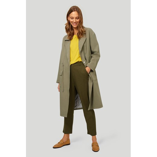 Greenpoint płaszcz damski khaki o luźnym kroju ze sklepu 5.10.15 w kategorii Płaszcze damskie - zdjęcie 169688128