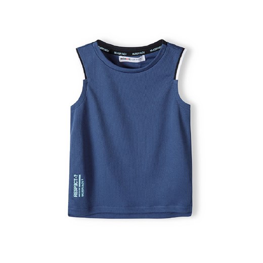 Niebieska koszulka bez rękawów dla chłopca ze sklepu 5.10.15 w kategorii T-shirty chłopięce - zdjęcie 169688159