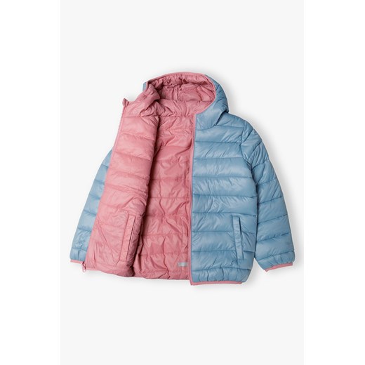 Kurtka pikowana dwustronna dla dziewczynki 2w1 5.10.15. 116 wyprzedaż 5.10.15