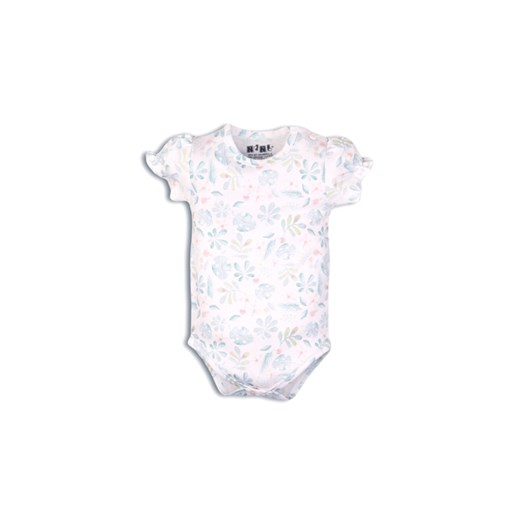Bawełniane body niemowlęce z motywem roślinnym ze sklepu 5.10.15 w kategorii Body niemowlęce - zdjęcie 169688569