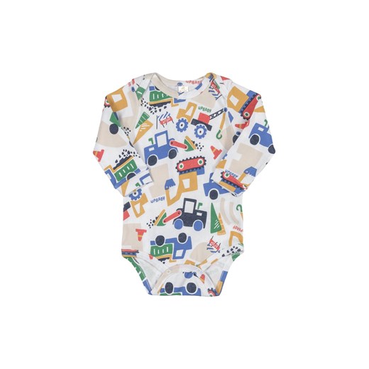 Bawełniane body dla niemowlaka w koparki ze sklepu 5.10.15 w kategorii Body niemowlęce - zdjęcie 169688675