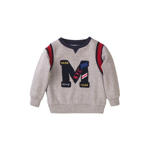 Dresowa bluza ocieplana dla niemowlaka - szara ze sklepu 5.10.15 w kategorii Bluzy i swetry - zdjęcie 169688705