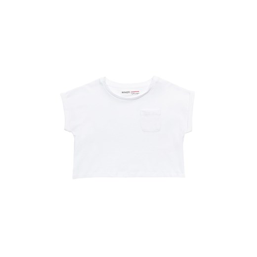 Crop top dziewczęcy bawełniany biały ze sklepu 5.10.15 w kategorii Bluzki dziewczęce - zdjęcie 169688706