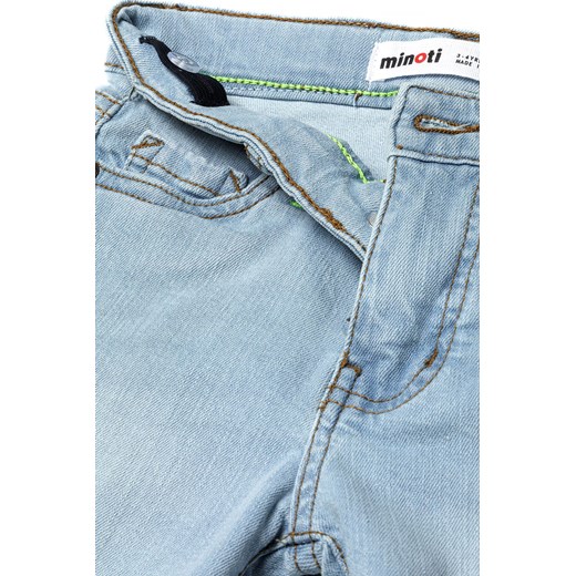 Jasnoniebieskie jeansowe krótkie spodenki dla chłopca Minoti 110/116 5.10.15