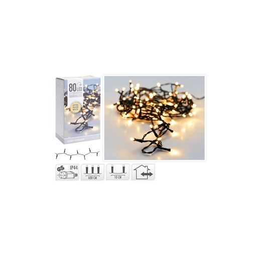 Lampki choinkowe świąteczne 80 led Koopman one size 5.10.15 wyprzedaż