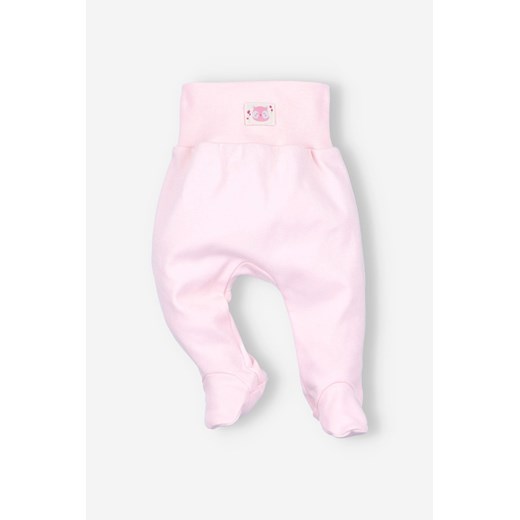Półśpiochy niemowlęce z bawełny organicznej dla dziewczynki ze sklepu 5.10.15 w kategorii Spodnie i półśpiochy - zdjęcie 169688848