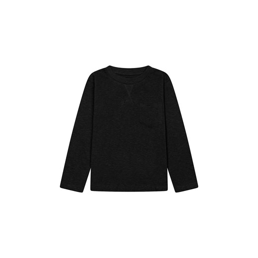 Czarna bluzka chłopięca bawełniana z długim rękawem ze sklepu 5.10.15 w kategorii T-shirty chłopięce - zdjęcie 169688879