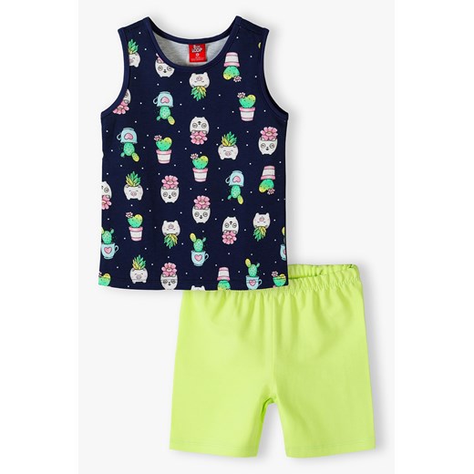 Komplet niemowlęcy na lato - t-shirt w kaktusy i szorty ze sklepu 5.10.15 w kategorii Komplety niemowlęce - zdjęcie 169689085