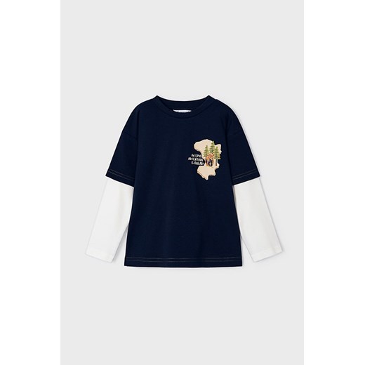 Bawełniana bluzka chłopięca z nadrukiem ze sklepu 5.10.15 w kategorii T-shirty chłopięce - zdjęcie 169689205