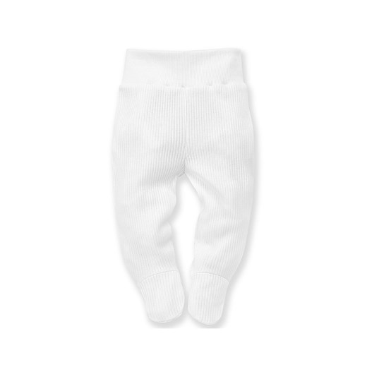 Biał połśpioch Lovely Day white prążkowany z bawełny ze sklepu 5.10.15 w kategorii Spodnie i półśpiochy - zdjęcie 169689849