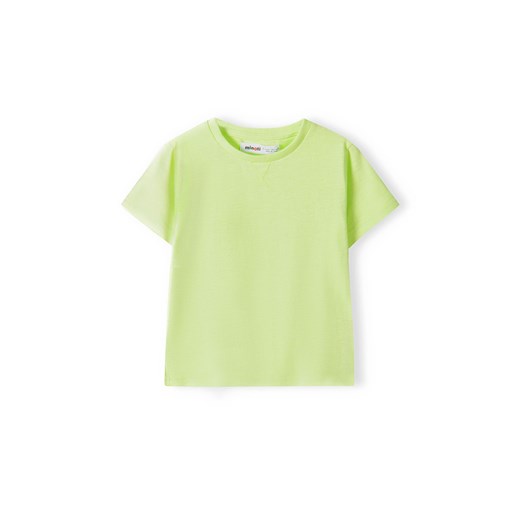 Zielony t-shirt bawełniany basic dla niemowlaka ze sklepu 5.10.15 w kategorii Koszulki niemowlęce - zdjęcie 169690377