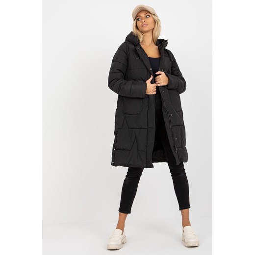 Czarna długa kurtka zimowa 2w1 z odpinanymi rękawami ze sklepu 5.10.15 w kategorii Kurtki damskie - zdjęcie 169690636