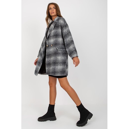 Szary damski płaszcz oversize one size 5.10.15 okazja