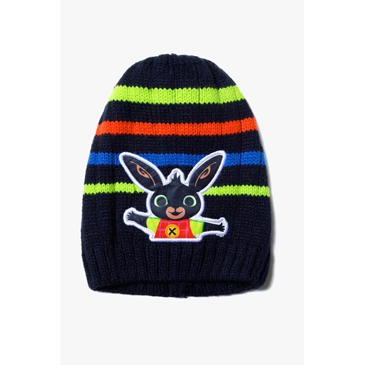 Granatowa czapka chłopięca w paski Bing ze sklepu 5.10.15 w kategorii Czapki dziecięce - zdjęcie 169690968