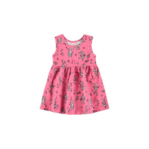 Różowa sukienka niemowlęca w króliczki Quimby 74 5.10.15