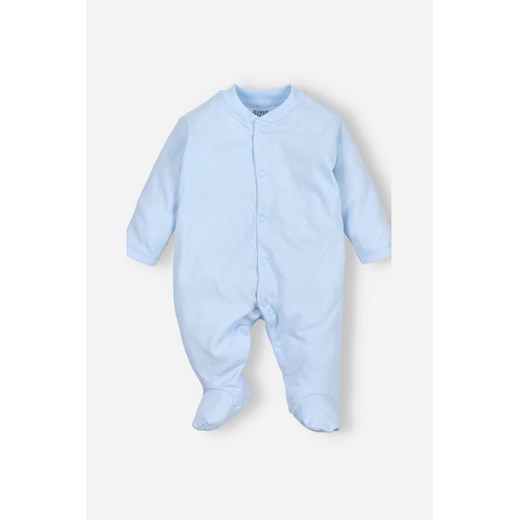 Pajac niemowlęcy z bawełny organicznej dla chłopca niebieski ze sklepu 5.10.15 w kategorii Pajacyki - zdjęcie 169691178