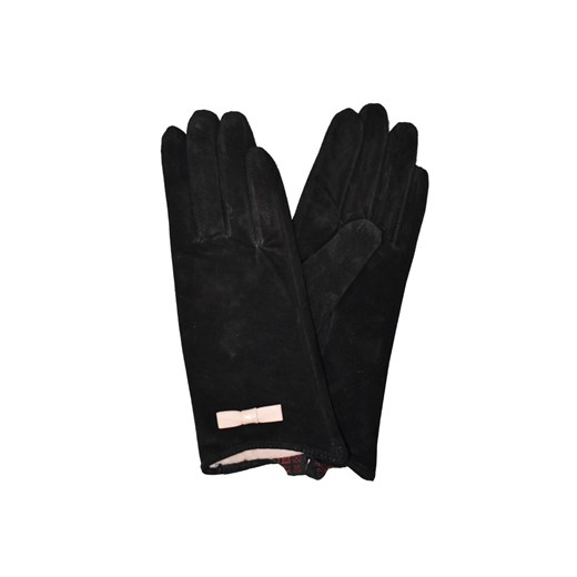 Rękawiczki damskie skórzane - czarne Semi Line L promocyjna cena 5.10.15