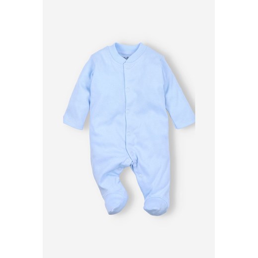 Pajac niemowlęcy z bawełny organicznej dla chłopca niebieski ze sklepu 5.10.15 w kategorii Pajacyki - zdjęcie 169691378